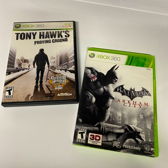 Tony Hawk + Batman 2 Game Bundle For Xbox 360 (Best Offer) 🏁🤙🏾 HOST PICK ✊🏾